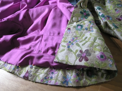 Handsewing the Lining